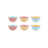 SCHALEN Pattern Ø12cm - 6er-Set - Color - Multicolor, Keramik (12cm) - Björn