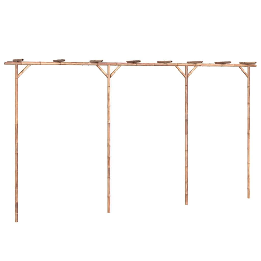 PERGOLA Bambus 385/40/205 Cm - Braun, Naturmaterialien (385/205/40cm) - vidaXL