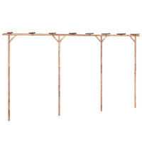 PERGOLA Bambus 385/40/205 Cm - Braun, Naturmaterialien (385/205/40cm) - vidaXL