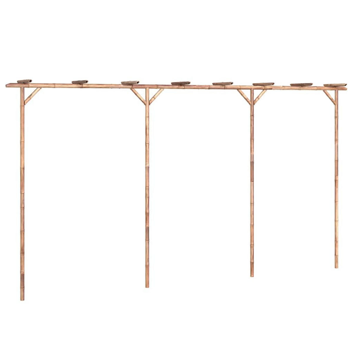 PERGOLA Bambus 385/40/205 Cm - Braun, Naturmaterialien (385/205/40cm) - vidaXL
