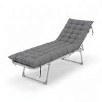 LAVIČKOVÝ sedák - sivá, textil/plast (50/8/180cm) - Relaxdays