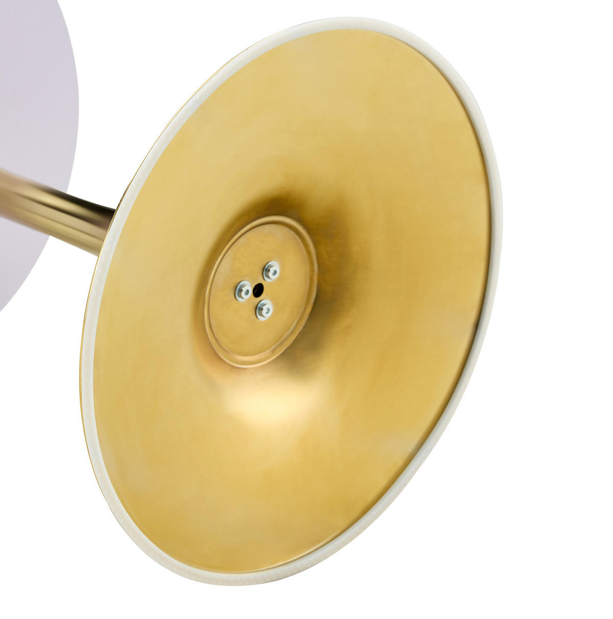 BEISTELLTISCH 60/72 cm in Holzoptik mit goldfarbenem Metallgestell - Schwarz, Holzwerkstoff (60/60/72cm) - Flora Grace