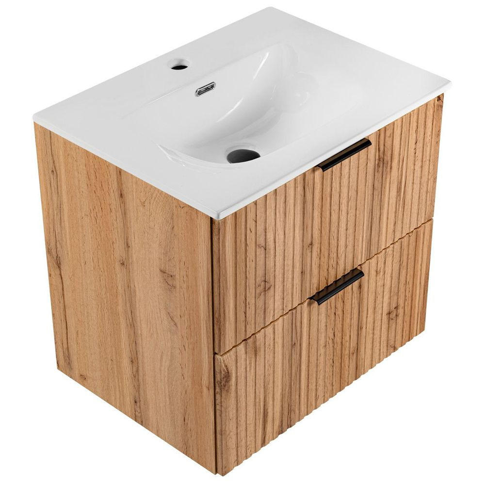 WASCHTISCH Adelaide-56 - Braun, Holzwerkstoff (61/59/46cm) - Lomado