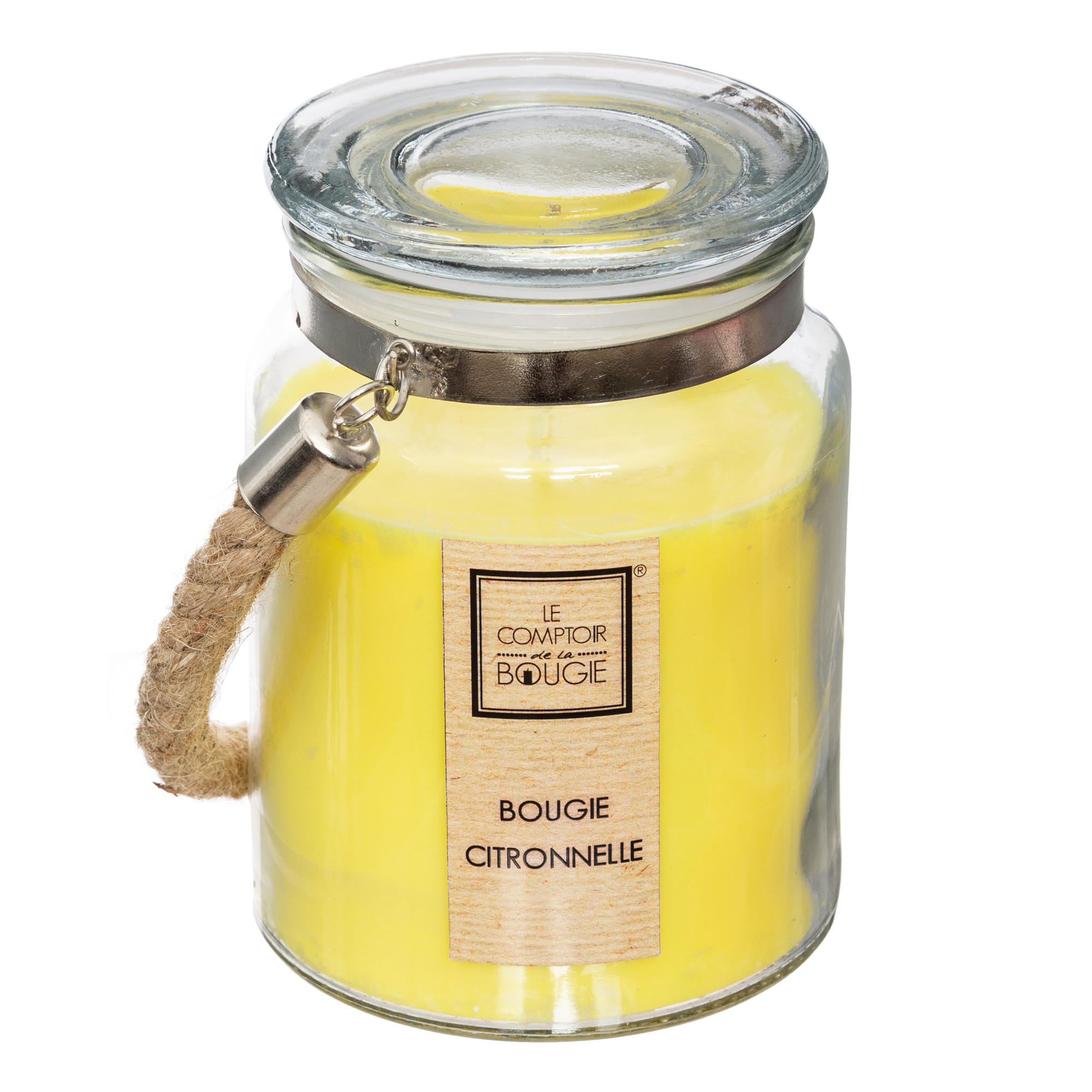 DUFTKERZE Citronella 10/10/14 cm - Gelb, Paraffin (10/14cm) - Atmosphera Createur d´interieur