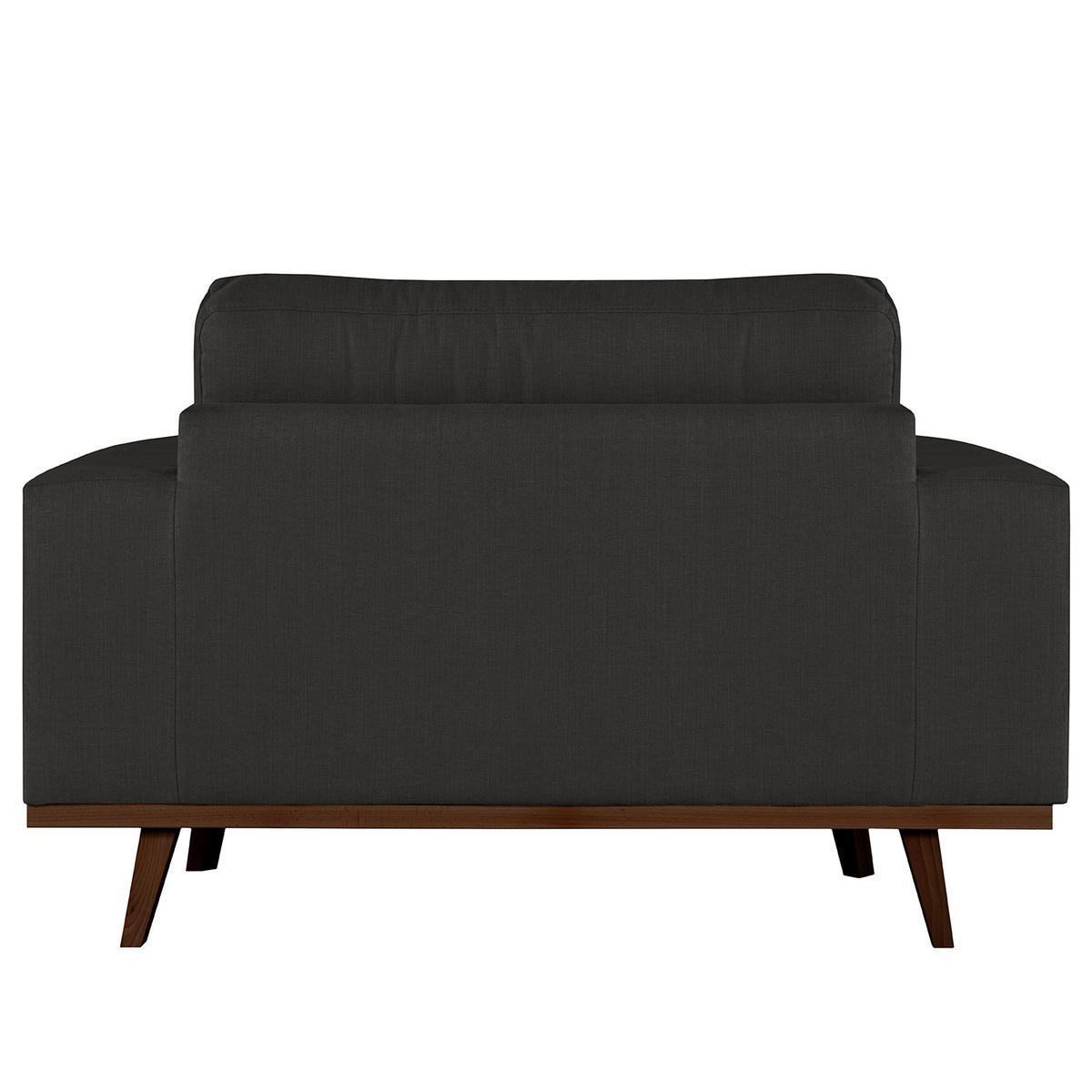 SESSEL - Anthrazit/Buchefarben, Buchenholz/Textil (122/81/88cm) - home24