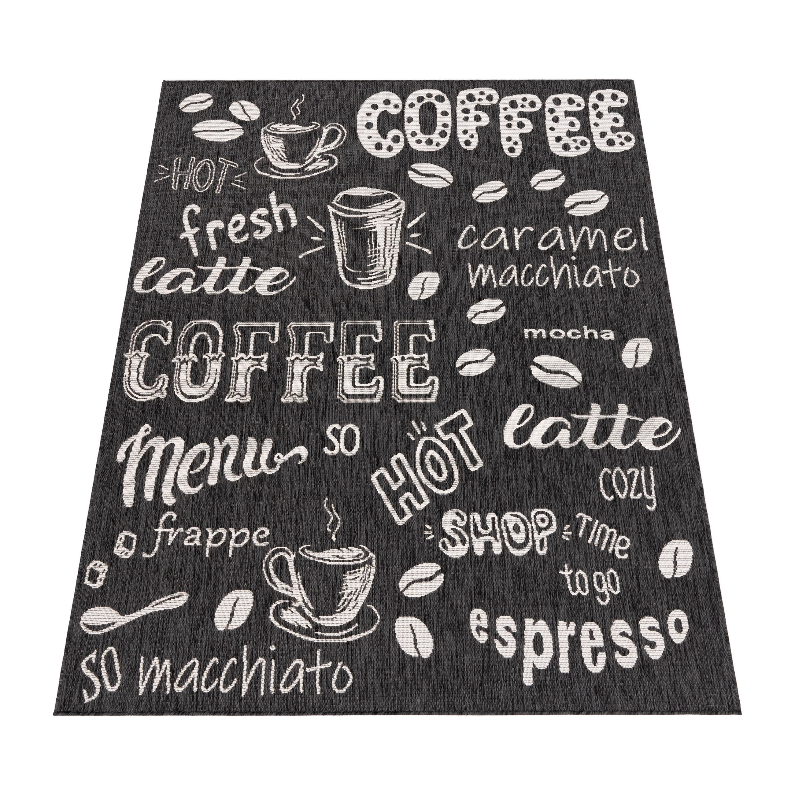 OUTDOORTEPPICH 240/340 cm Kitchen 382 - Anthrazit, Textil (240/340cm) - Paco Home