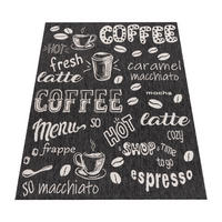 OUTDOORTEPPICH 80/250 cm Kitchen 382 - Anthrazit, Textil (80/250cm) - Paco Home