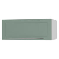 KLAPPHÄNGESCHRANK Kvantum W6B/90 Mint Matt / Weiß Matt 90 / 59 / 36cm - Weiß/Mintgrün, Holz/Holzwerkstoff (90/36/59cm) - Feldmann-Wohnen