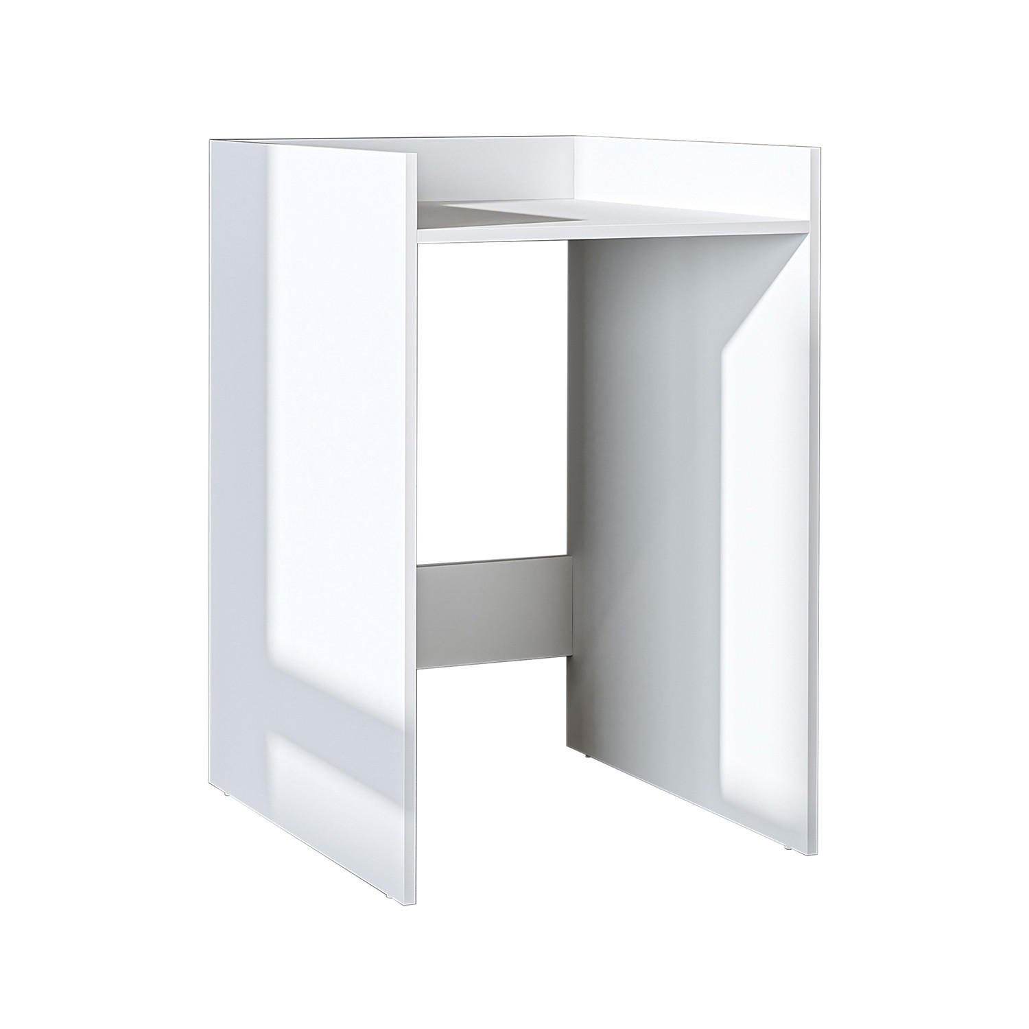 WASCHMASCHINENSCHRANK DERIN-I 65cm Breit, 99cm Hoch - Weiß, Holzwerkstoff (65/99/60cm)