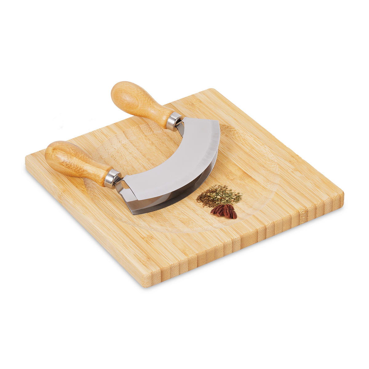 WIEGEMESSER - Hellbraun, Holz/Metall (20cm) - Relaxdays