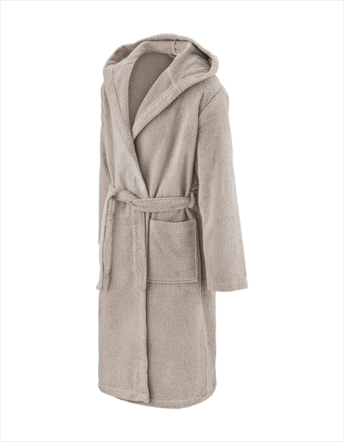 BADEMANTEL Herren Sandgrau - Sandfarben, Textil (XLnull) - Herzbach Home