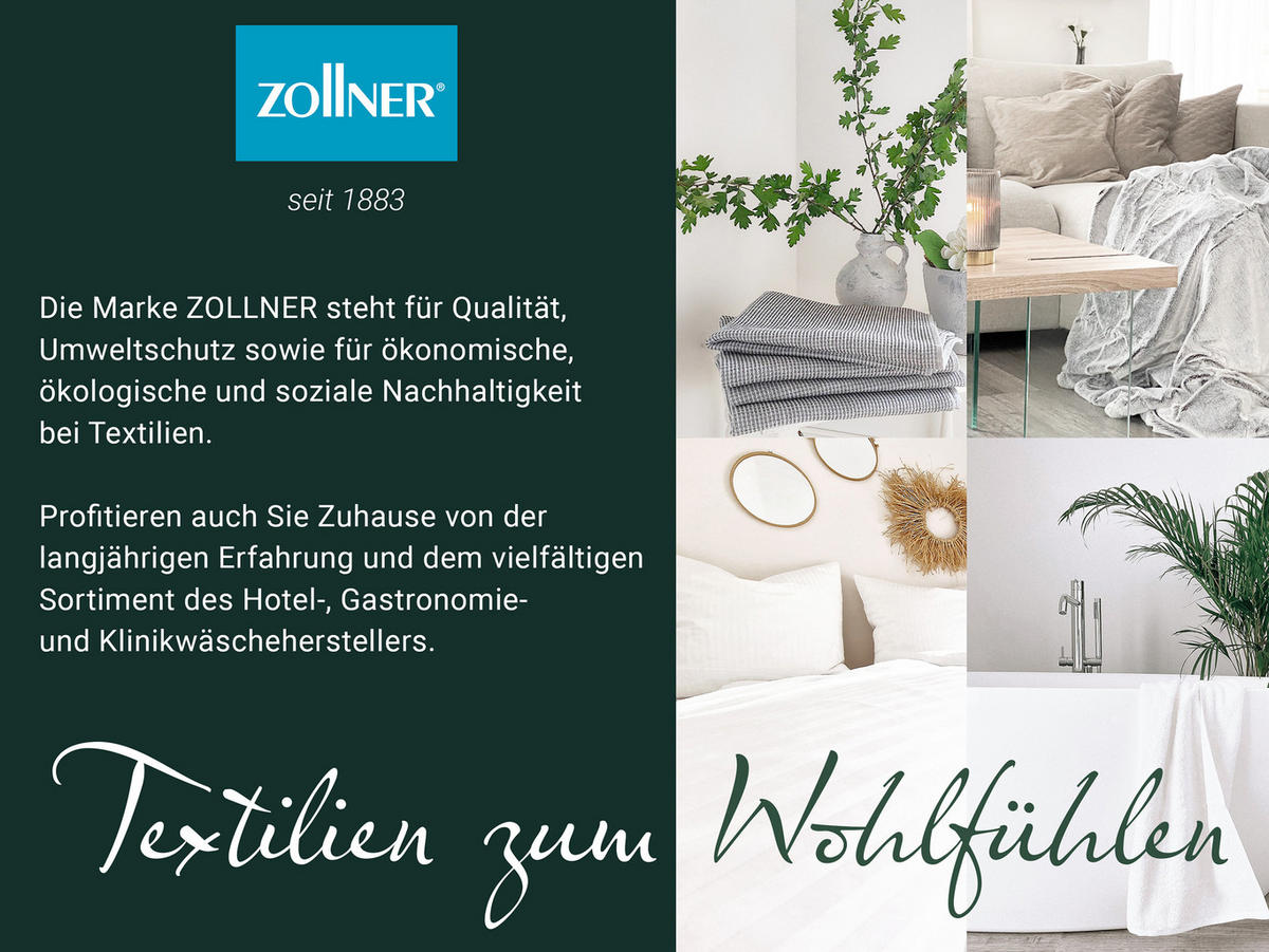 KISSEN, 80x80 cm, 50% Polyester, 50% Baumwolle, Weiß - Weiß, Textil (80/80cm) - Zollner