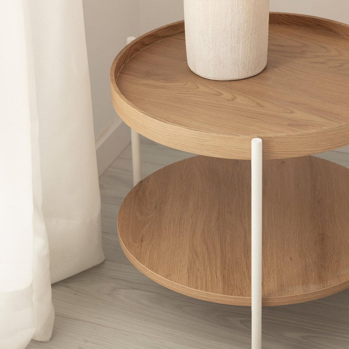 BEISTELLTISCH Dan Natürlich 50 cm x 45 cm - Naturfarben, Holzwerkstoff (50/50/45cm)