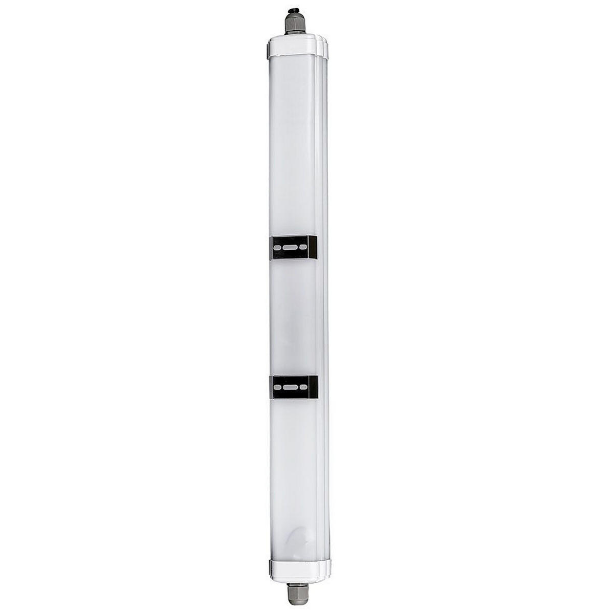 LED DECKENLEUCHTE Grau Kunststoff - Grau, Kunststoff (120/6.5/5.8cm)
