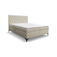 BOXBETT CLIPSO mit zwei Bettkästen H2/H3 Matratze 160 x 200 cm - Beige, Holzwerkstoff (160/200cm) - VENASI MÖBEL