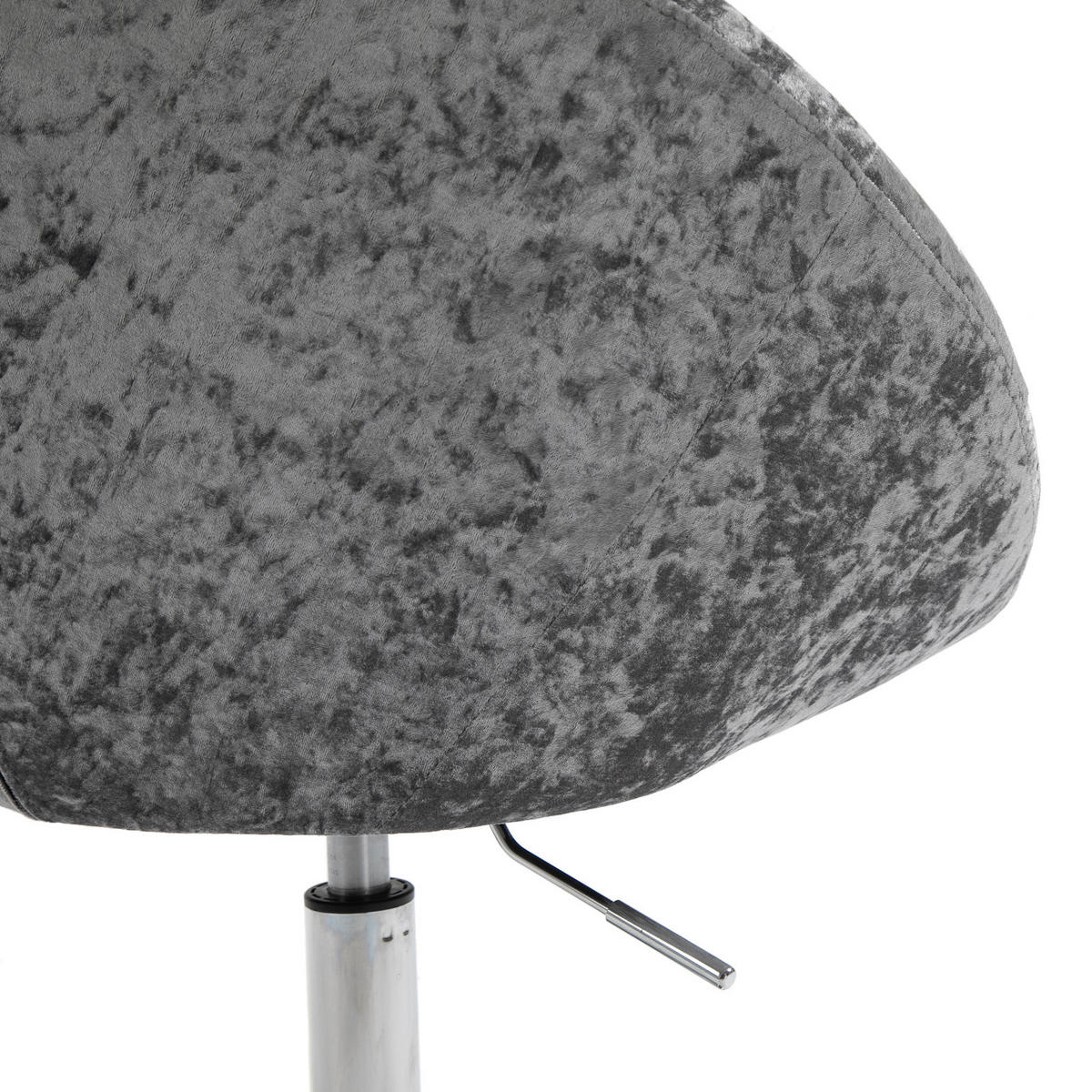 COCKTAILSESSEL HAVANNA Samt Silber - Silberfarben, Textil (62/88/58cm) - SVITA