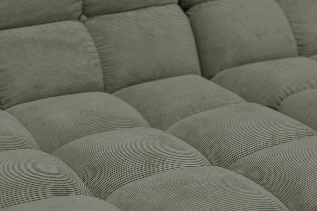 SITZGRUPPE VIVIEN 3ER SET Grün Cord - Olivgrün/Grün, Kunststoff/Textil (510/85/359cm) - KAWOLA