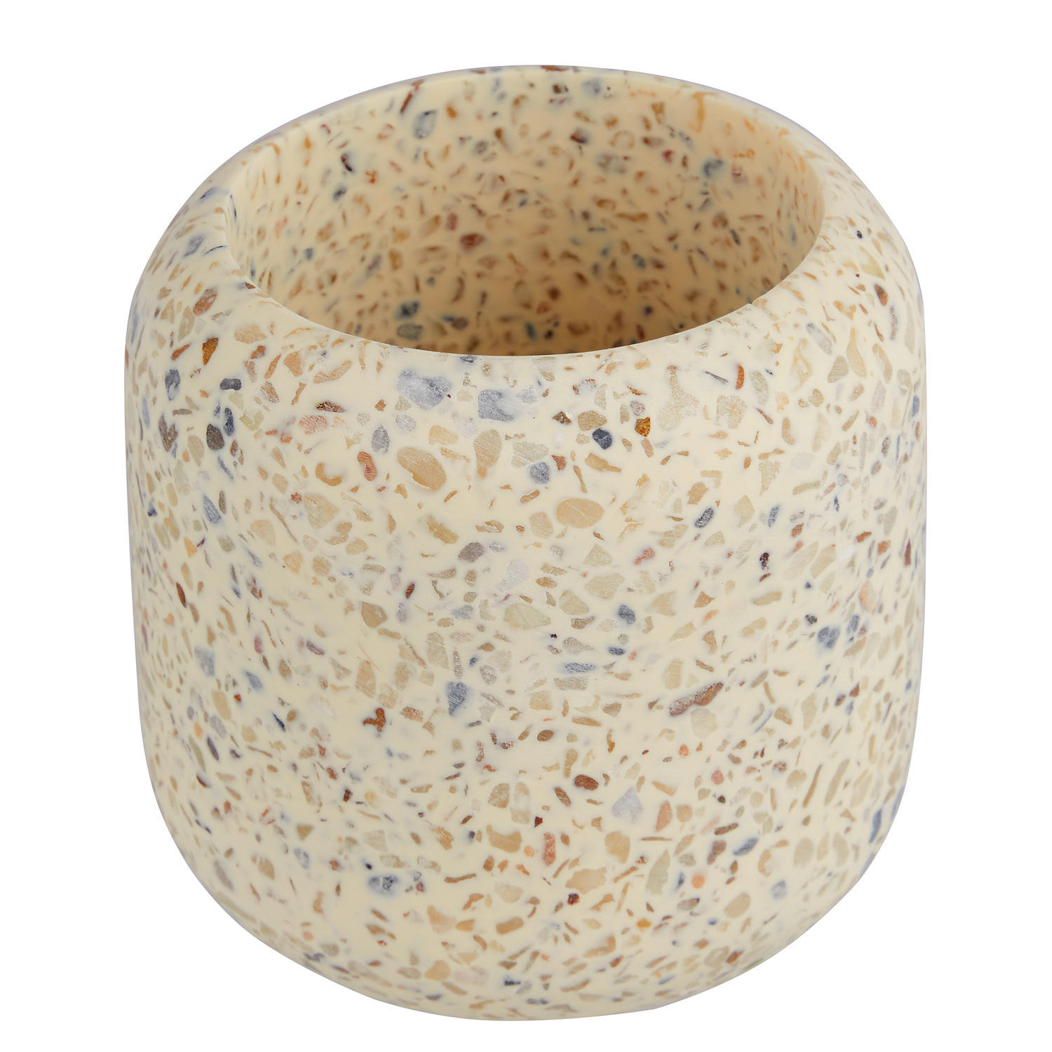 ZAHNPUTZBECHER Paros - Beige, Stein (9/8/9cm) - Butlers