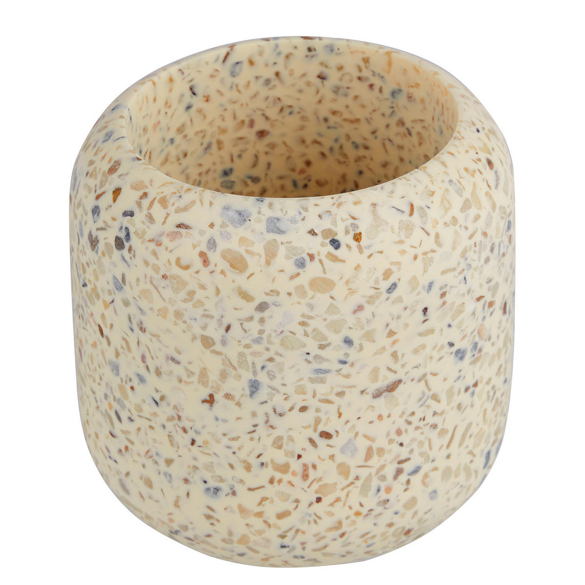 ZAHNPUTZBECHER Paros - Beige, Stein (9/8/9cm) - Butlers