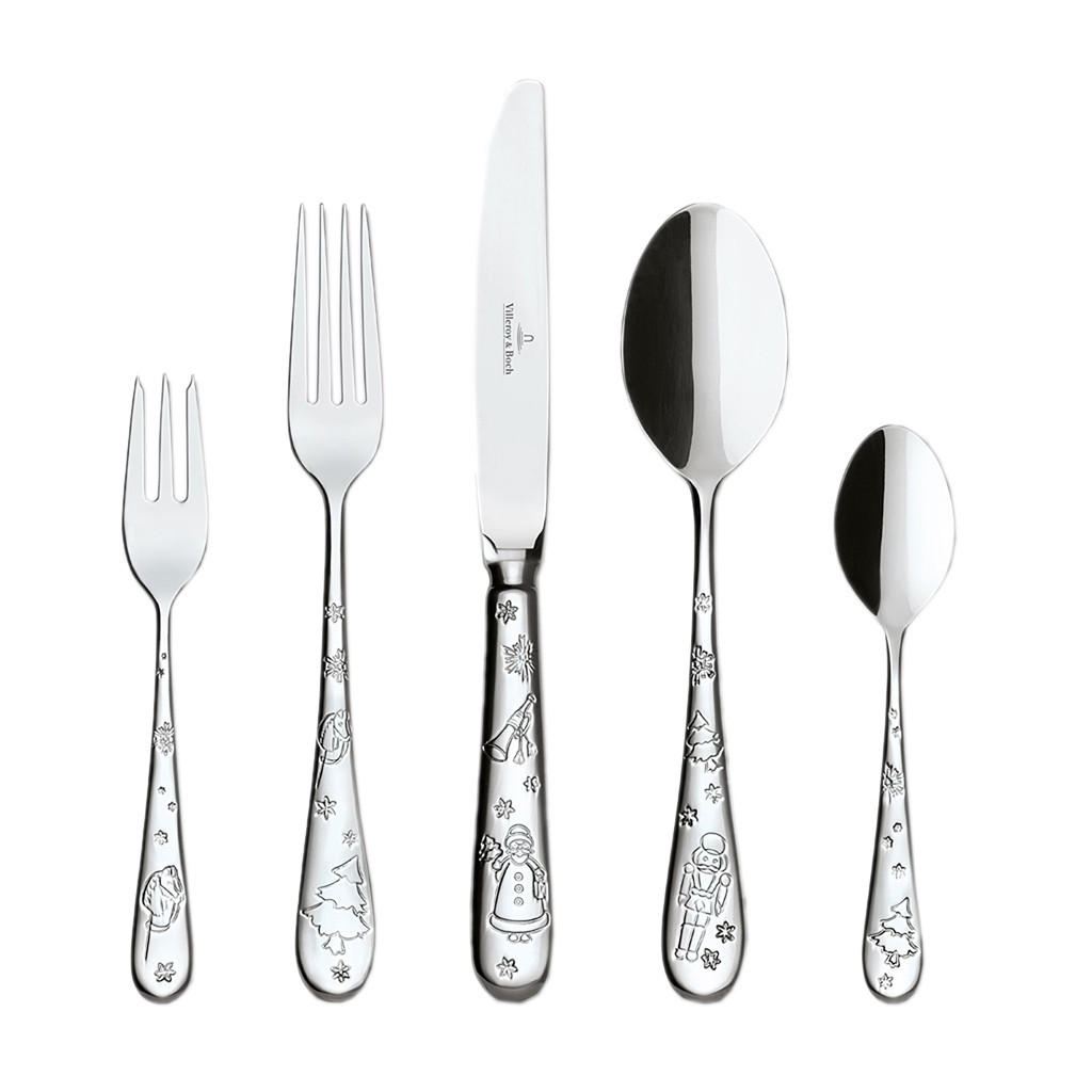 TAFELBESTECK FÜR 6 PERSONEN Toy's Delight silber 30er Set - Silberfarben, Metall - Villeroy & Boch