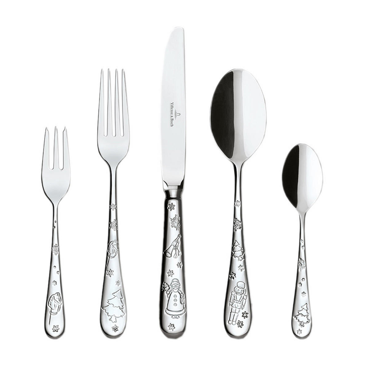 TAFELBESTECK FÜR 6 PERSONEN Toy's Delight silber 30er Set - Silberfarben, Metall - Villeroy & Boch