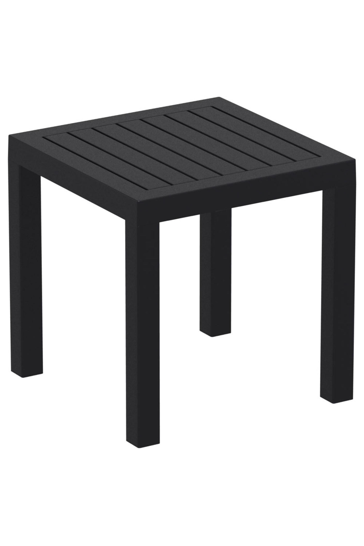 TPFGarden Gartentisch/Beistelltisch Schwarz 45x45x45 cm