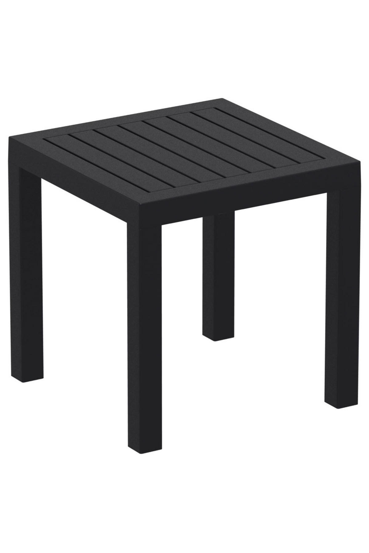 GARTENTISCH/BEISTELLTISCH Ocra schwarz - Schwarz, Kunststoff (45/45/45cm) - TPFGarden