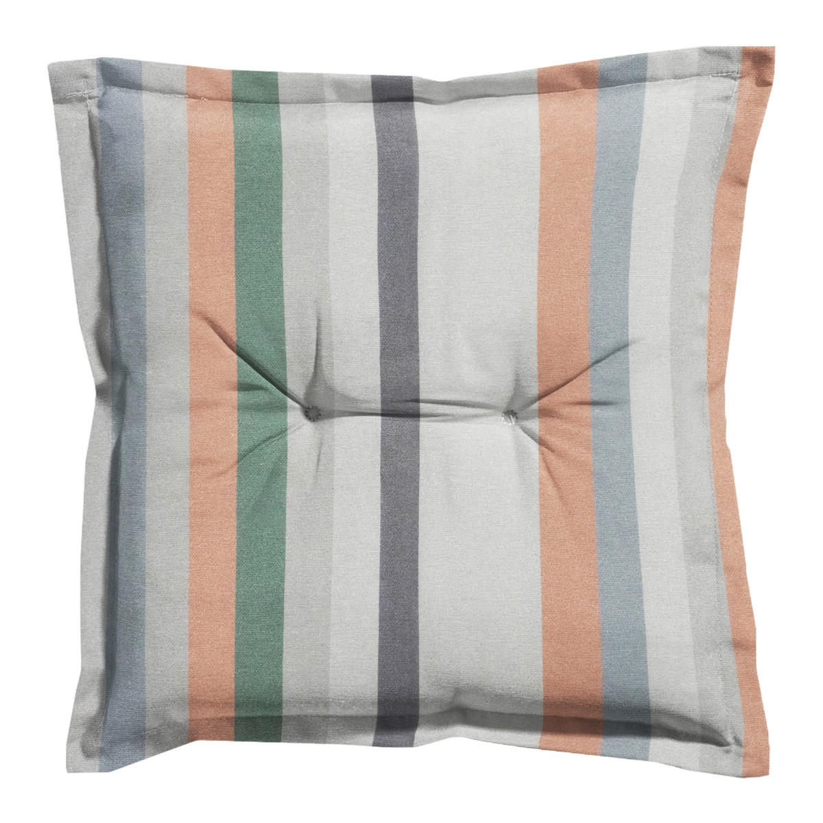 SITZKISSEN Righe 50/50 cm 4er-Set - Orange/Grau, Textil (50/5/50cm) - Madison