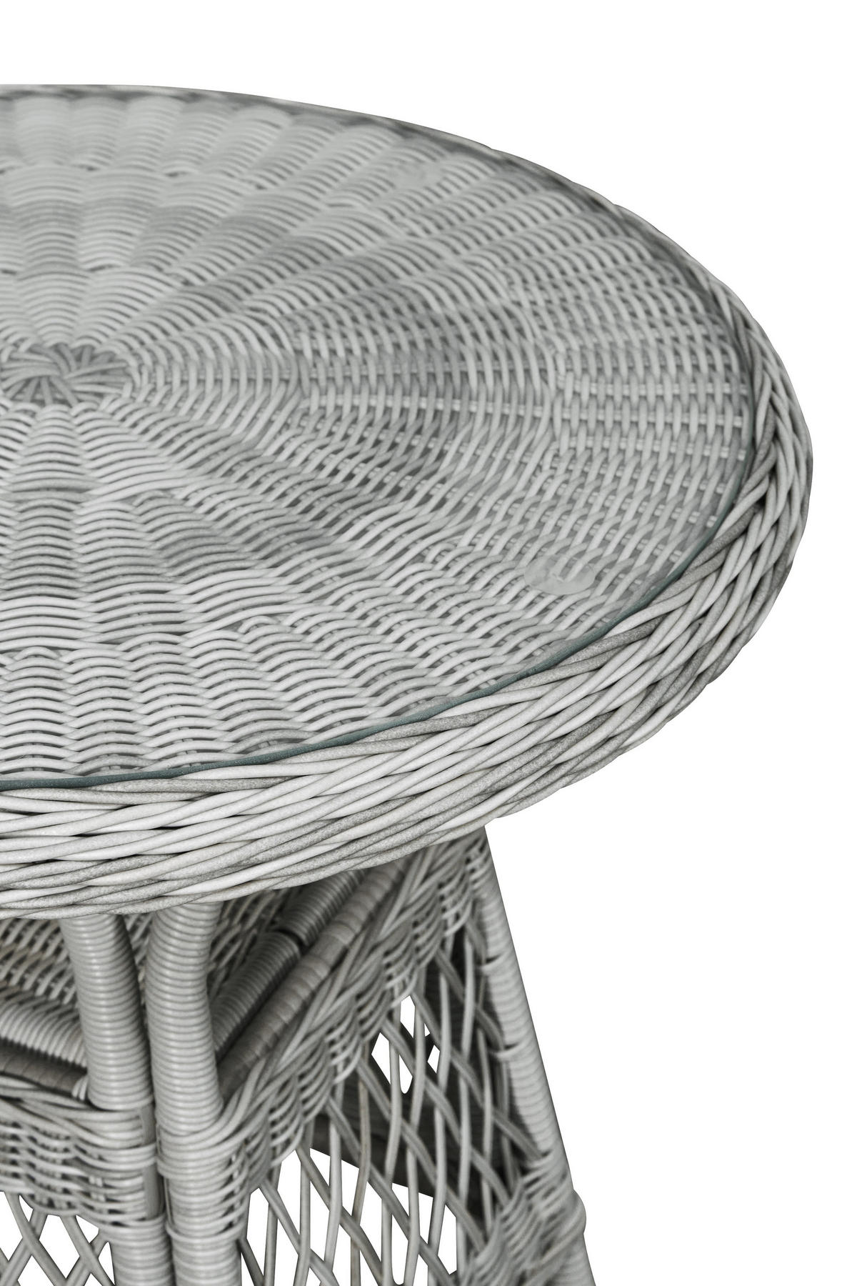 CAFÉTISCH, Hvalo, Sandfarben, Rattan, 69 x 69 x 73 cm - Sandfarben, Naturmaterialien (69/69/73cm) - ebuy24