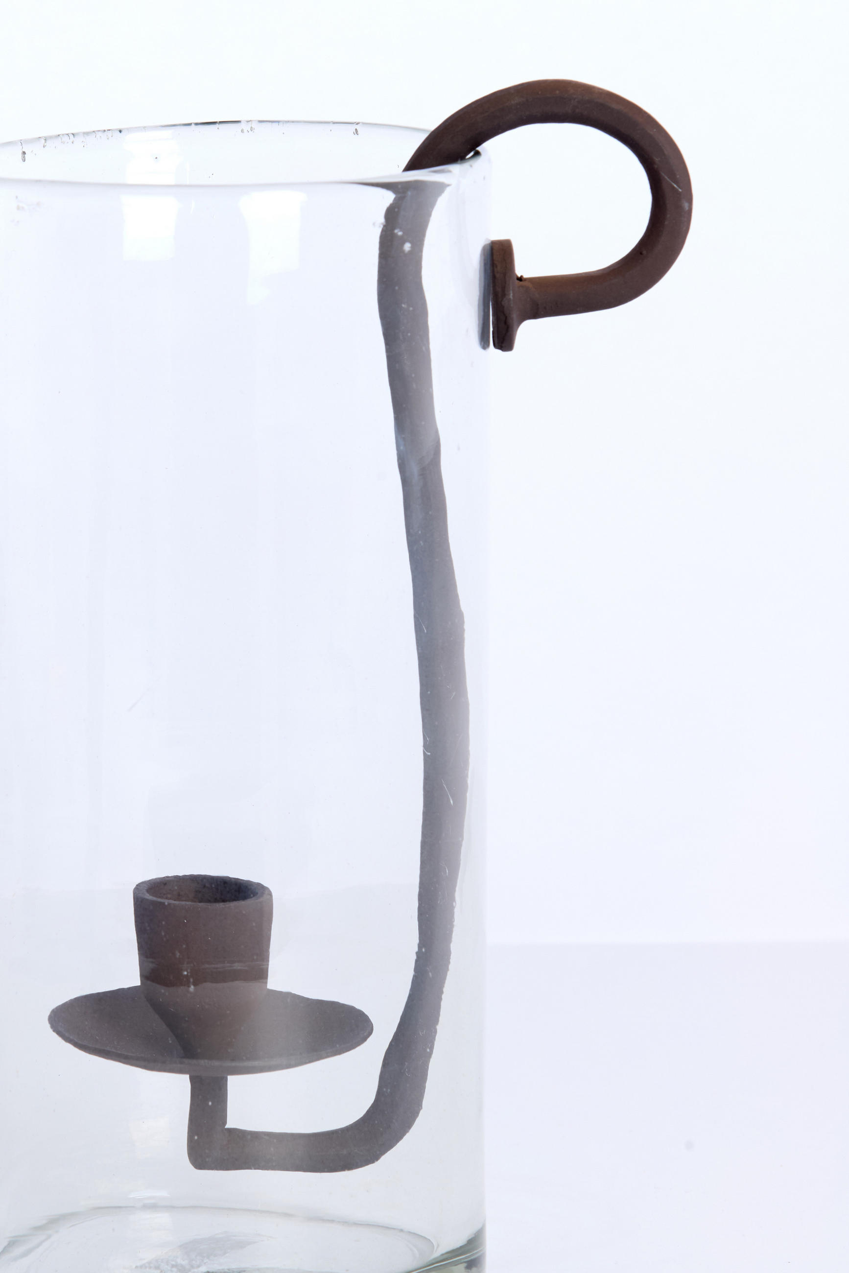 WINDLICHT Dolega Hell Ø17,5/28,5 cm - Dunkelbraun, Glas (13/28.5/17.5cm) - Light & Living