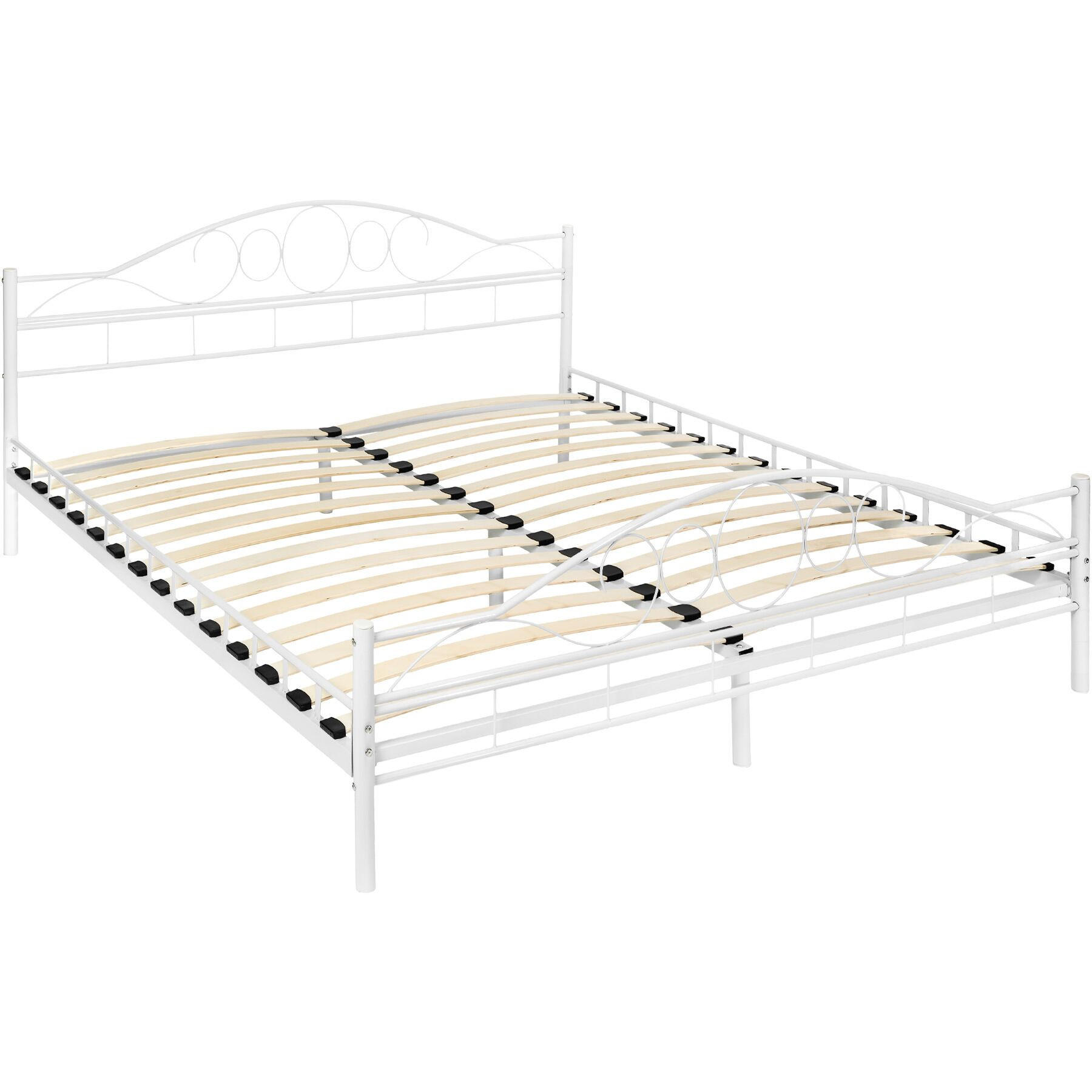 METALLBETT Sonno,180 x 200 cm,weiß/weiß - Weiß, Metall - tectake