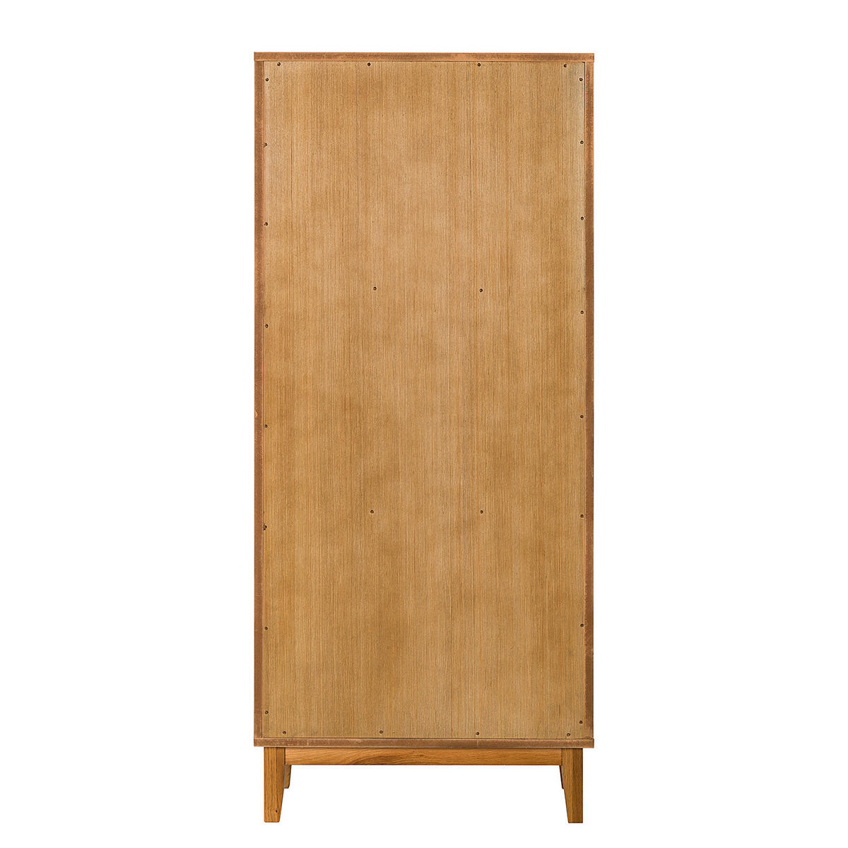 SCHUHKIPPER - Wiener Geflecht / Echtholzfurnier - Eichefarben, Naturmaterialien (65/150/30cm) - home24