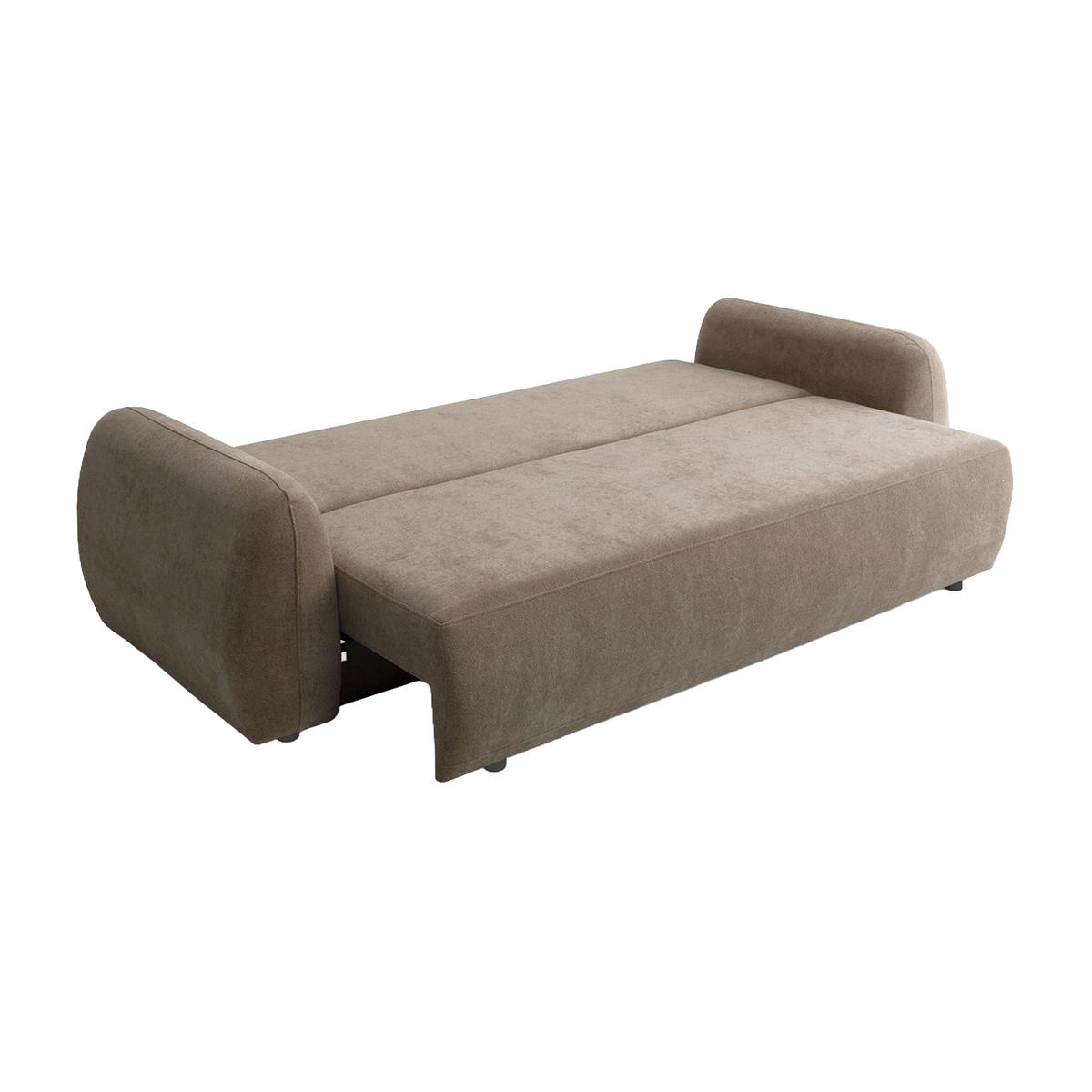 SOFA MUNDUK mit Schlaffunktion, Beige - Beige, Textil (250/98/100cm) - Fedve