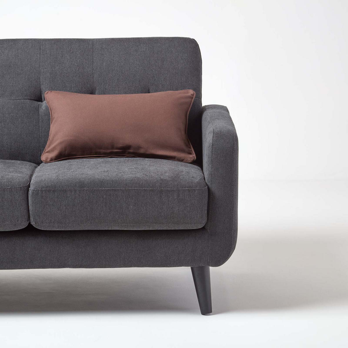 KISSENHÜLLE braun 30/50 cm, 100% Baumwolle - Braun, Textil (30/50cm) - Homescapes