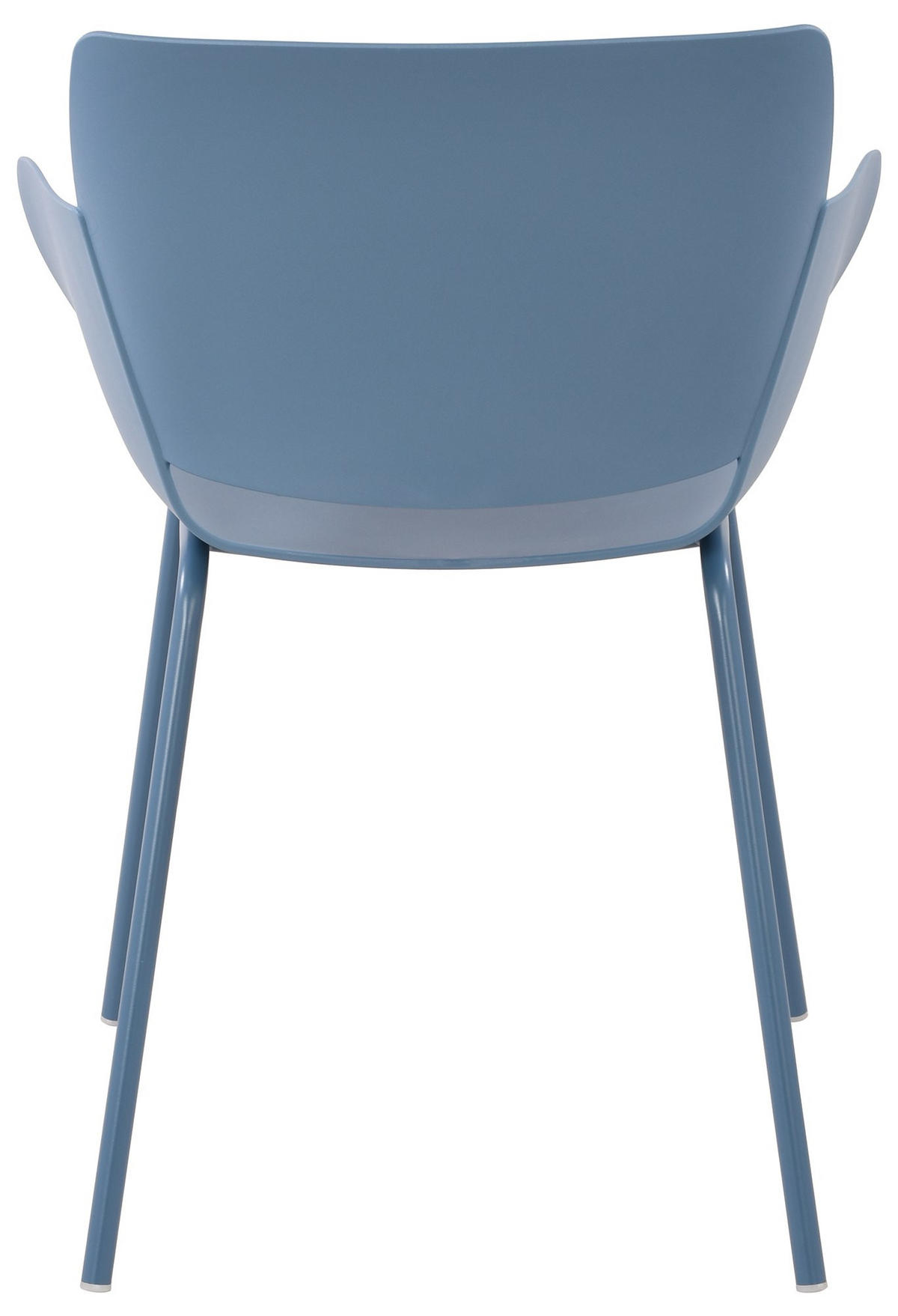 STUHL 2er Set Kunststoff Blau - Blau, Kunststoff/Metall (58/80/54cm) - CLP