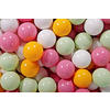 BÄLLE für Bällebad, Spielbälle, Plastikbälle für Kinder Set 50 pcs.: Hellgrün/Hellrosa/Gelb/Weiß - Hellgrün, Textil (7/7/7cm) - MeowBaby