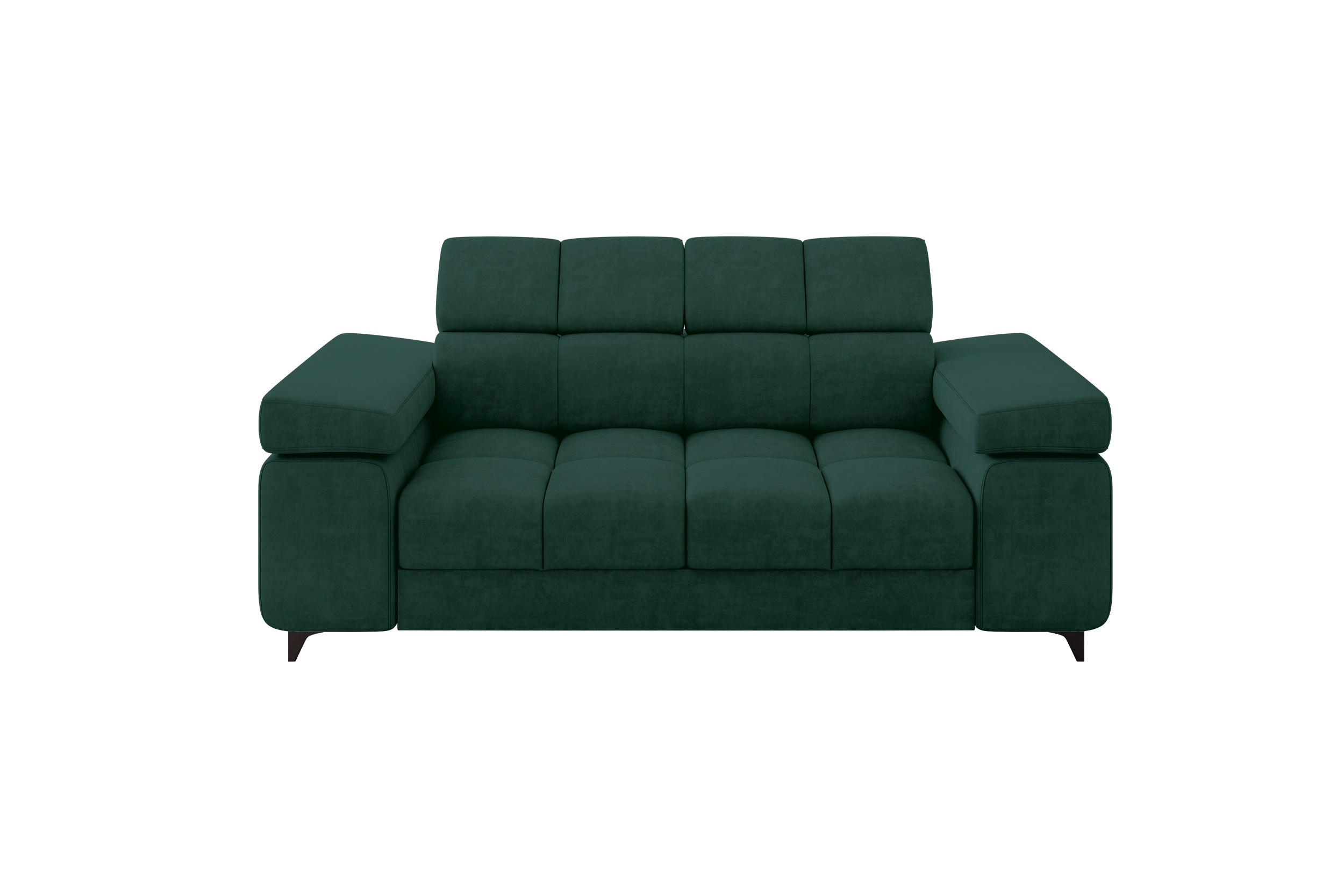 SOFA 2-Sitzer LORD-S1 194x97x90 cm Grün Samt - Grün, Holzwerkstoff/Textil (194/90/97cm) - ALTDECOR