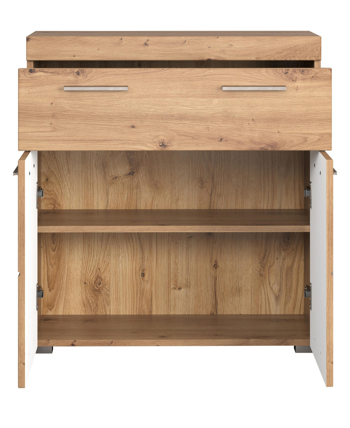 BADKOMMODE Asteiche 73 x 79 cm, Badzimmer Kommode mit viel Stauraum - Eichefarben, Holzwerkstoff/Kunststoff (73/79/31cm) - Top.Furn