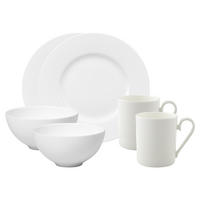 FRÜHSTÜCKS-SET Royal weiß 6er Set - Weiß, Keramik (1/1/1cm) - Villeroy & Boch