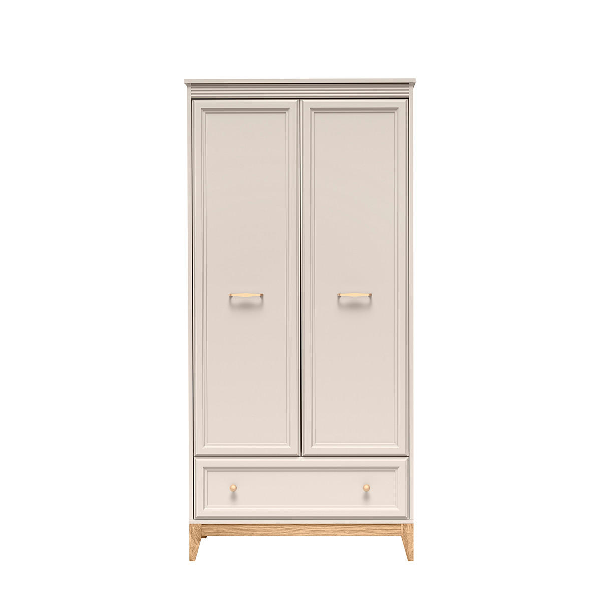 DREHTÜRENSCHRANK CUNEO 92/193/54,5 cm 2-türig Kaschmir - Kaschmir, Holzwerkstoff (92/193/54.5cm) - MASSENO