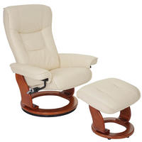 RELAXSESSEL Beige - Beige, Leder (86/105/82cm) - MCA