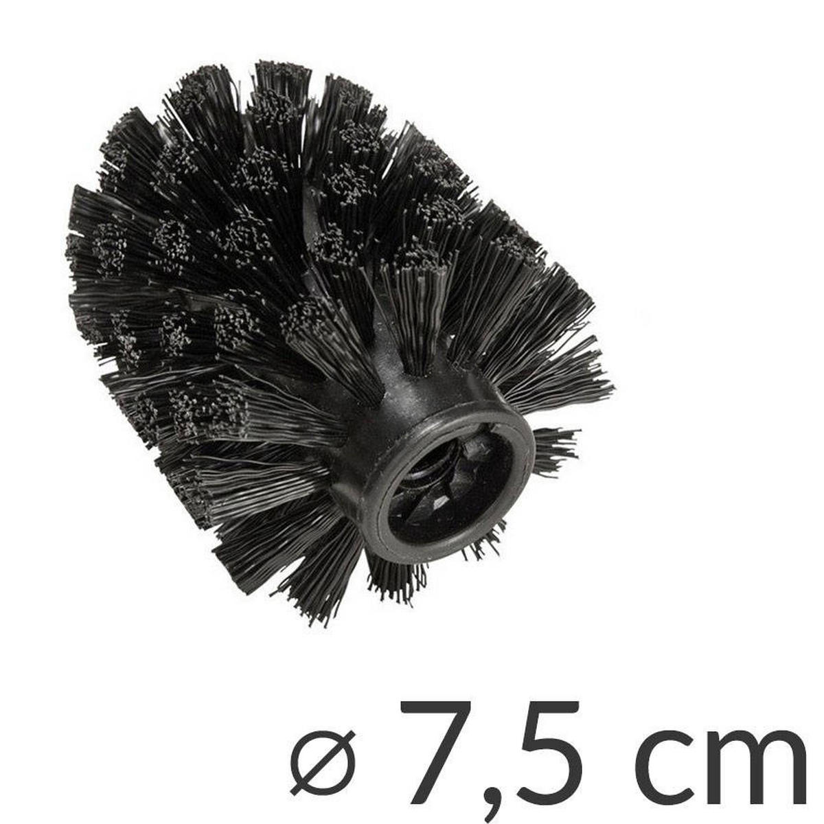 WC-BÜRSTE Bosio 14/10/35 cm - Schwarz, Metall (10/35/14cm) - Wenko