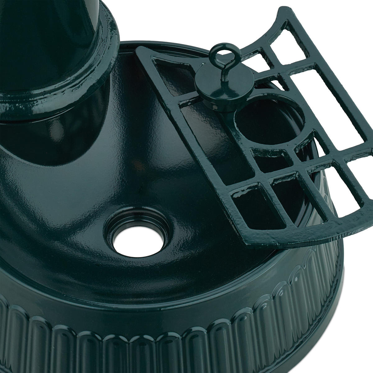 STANDBRUNNEN - Dunkelgrün, Metall (31.5/26/83cm) - Relaxdays