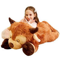 STOFFTIER Hochlandkuh 85 cm - Braun, Textil (35/85cm)