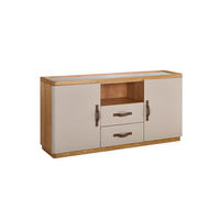 SIDEBOARD FLORIANA Weiß Eiche - Eichefarben/Weiß, Eichenholz/Holz (160/200cm) - KAWOLA