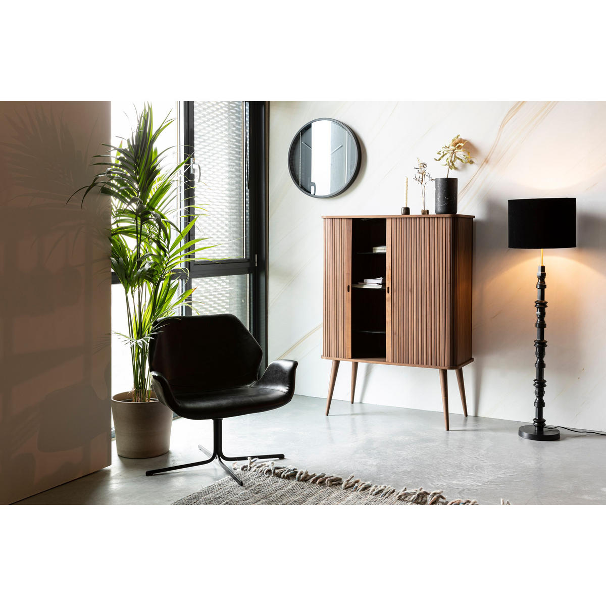 SESSEL Nikki Schwarz - Schwarz, Kunststoff (79/78/75cm) - Zuiver
