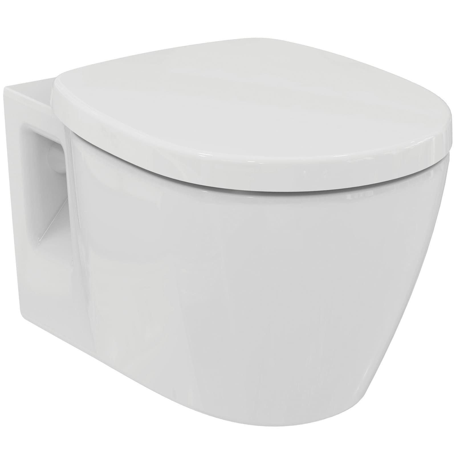 WC-SET MIT ABSENKAUTOMATIK Connect weiß 54,5 x 36,5 x 34 cm - Weiß, Keramik (36.5/34/54.5cm) - Ideal Standard