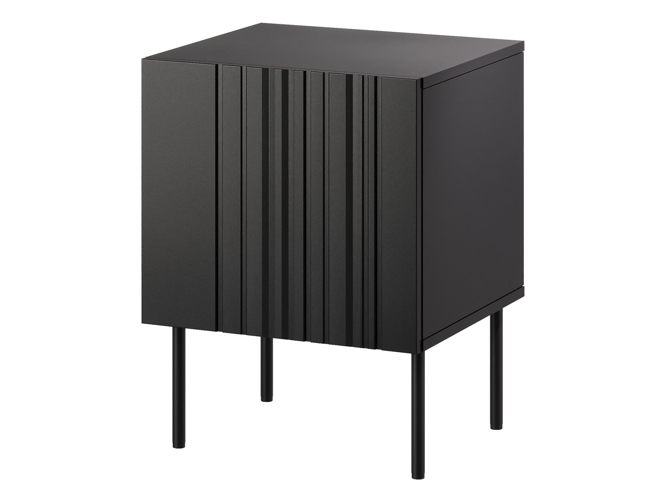 NACHTTISCH-SET Isla (2 Stück) - Schwarz, Holzwerkstoff/Metall (45/59/40cm) - MIRJAN24