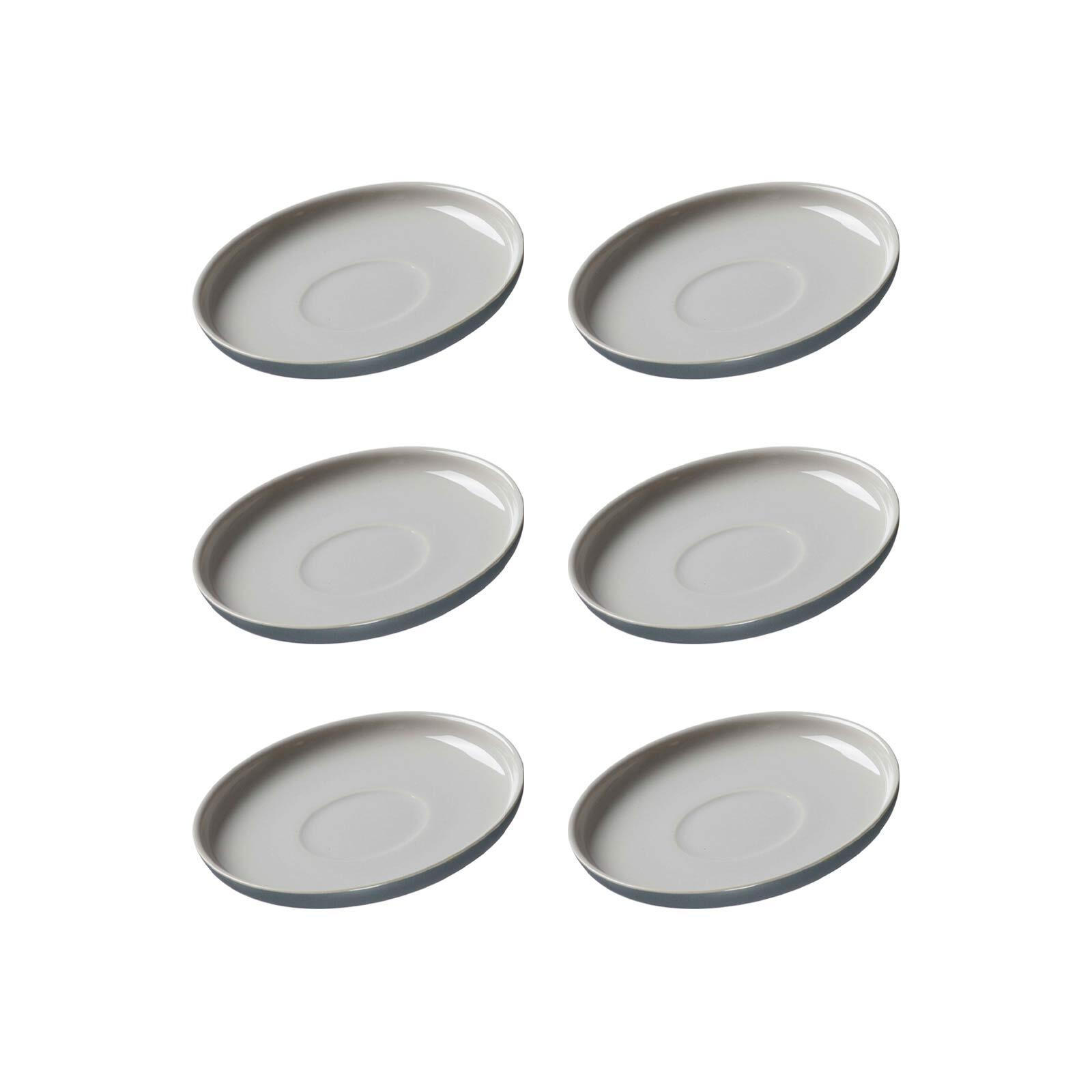 ESPRESSOUNTERTASSEN Jasper grau ø 10.5 cm 6er Set - Grau, Keramik (10.5cm) - Ritzenhoff Breker