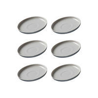 ESPRESSOUNTERTASSEN Jasper grau ø 10.5 cm 6er Set - Grau, Keramik (10.5cm) - Ritzenhoff Breker